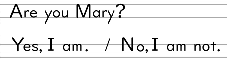 Are you Mary?