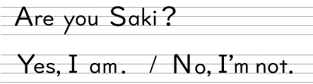Are you Saki?
