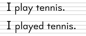 I played tennis.