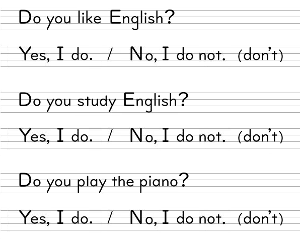 Do you study English?