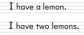 I have two lemons.