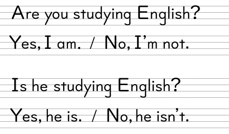 Are you studying English?